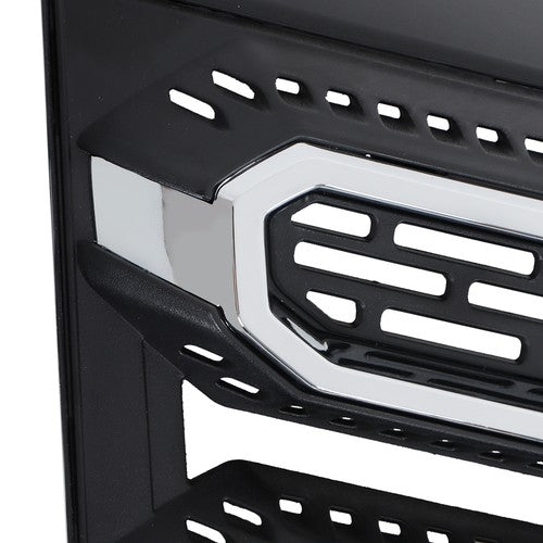 Solid Spare For GMC Terrain SLT 2016 2017 Chrome & Black Plastic Front Upper Bumper Grille