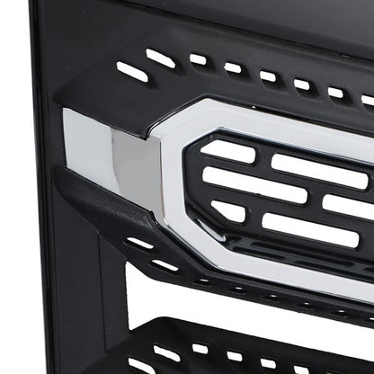 Solid Spare For GMC Terrain SLT 2016 2017 Chrome & Black Plastic Front Upper Bumper Grille