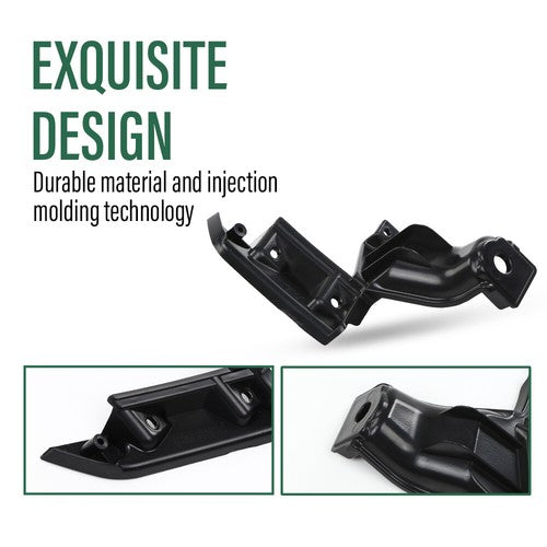 Solid Spare Grille Bracket Set Fit For 2009-2011 Honda Civic Coupe Driver & Passenger Side