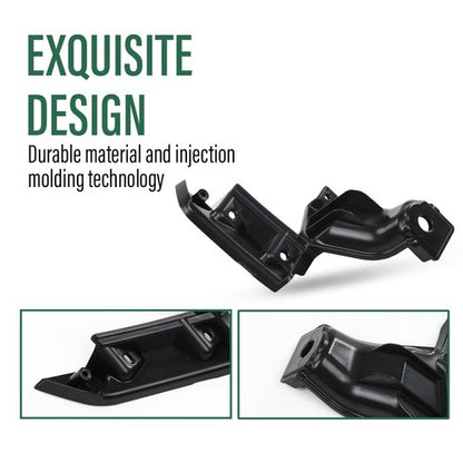 Solid Spare Grille Bracket Set Fit For 2009-2011 Honda Civic Coupe Driver & Passenger Side