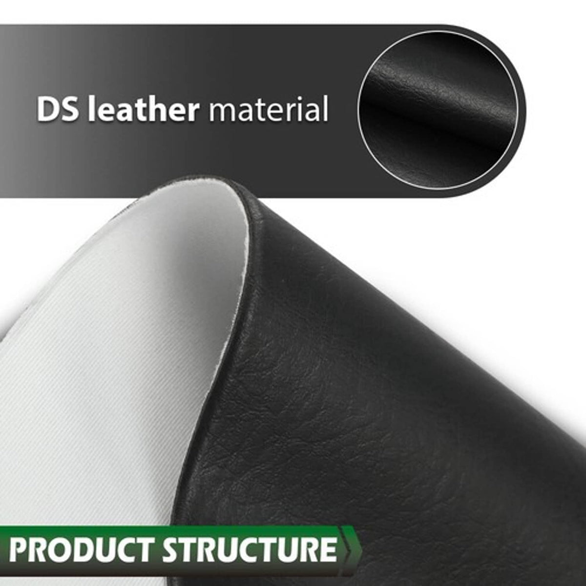 Solid Spare Fit For 1982-2000 PRE-2000 DS Golf Cart Black Club Car Front PU Seat Covers 3Pcs