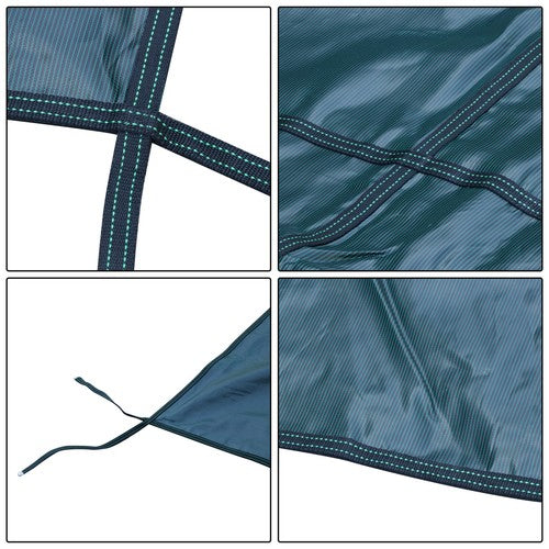 Solid Spare ? Inground Pool Safety Cover Fits 18 x 36ft With Right Steps Mesh Solid