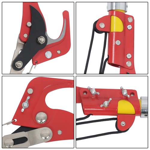 Solid Spare 30ft Tree Pruner Scissor Saw Adjustable Extension Branch Trimming Gardening New