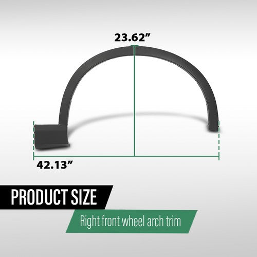 Solid Spare Front Fender Flare Trim Molding Right Passenger Side RH Fit For 11-18 BMW X3 X4