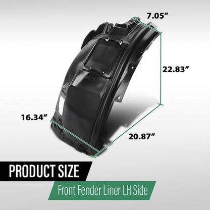Solid Spare Front Fender Liner Inner Splash Shield Fit For 2018-2024 BMW X4 X3 Left Side