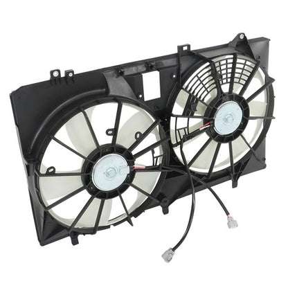 Solid Spare Radiator Condenser Cooling Fan Assembly For Toyota Sienna Lexus RX350 2011-2016