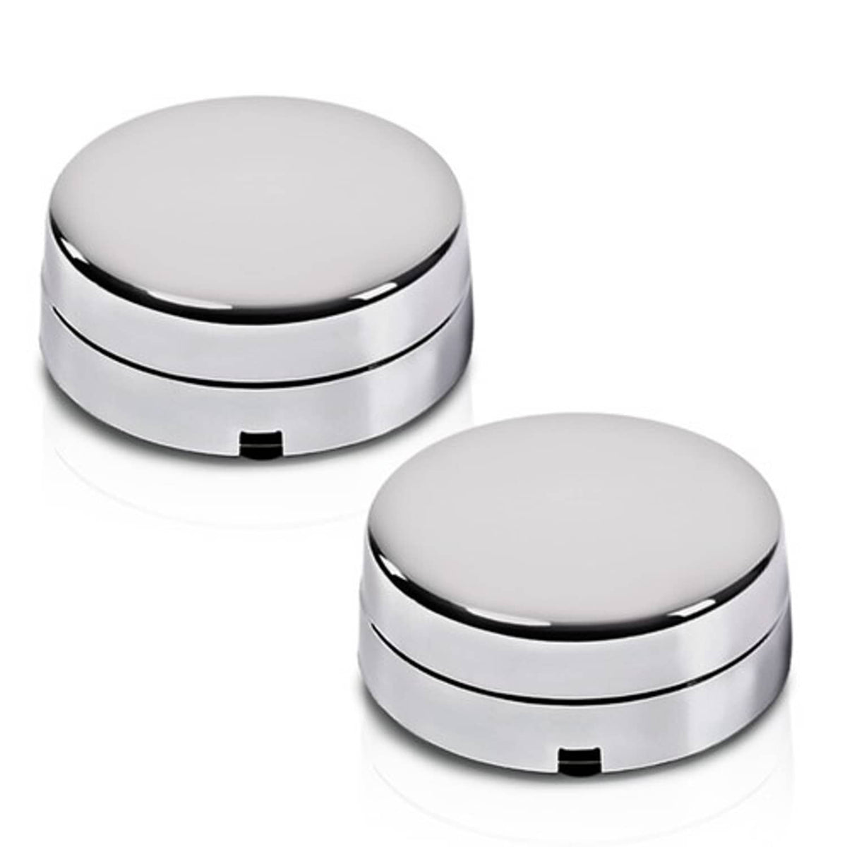Solid Spare Fit For 2003-2017 Dodge Ram 3500 1-Ton Dually Rear Wheel Hub Center Caps Silver
