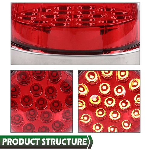 Solid Spare Universal Red W/ Clear Lens [19 LED] Watermelon Marker Turn Signal Light