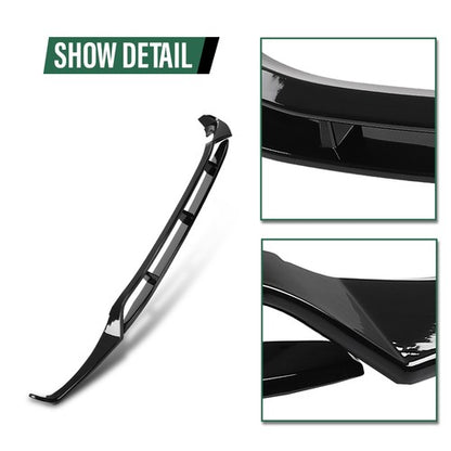 Solid Spare Fit For 18-21 BMW X3 G01 X4 G02 M-Sport Bumper Front Lip Splitter Glossy Black