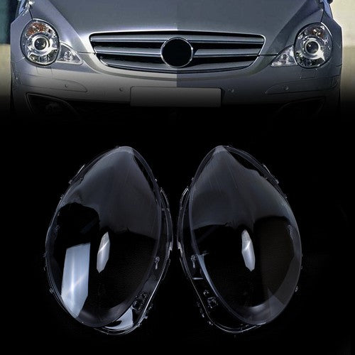Left+Right Side Headlight Lens Covers For 2006-2010 Mercedes-Benz W251 R350 R500