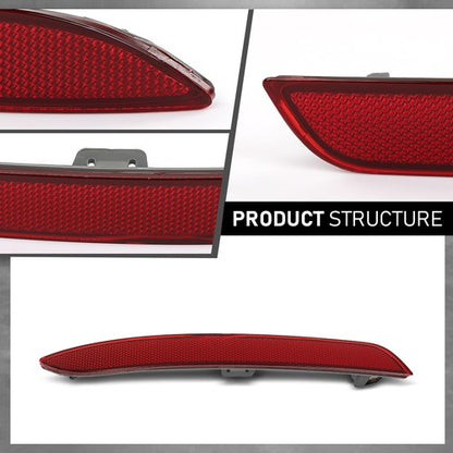 Solid Spare Fit For 2011-2016 BMW 528i 535i 550i xDrive Rear Bumper Reflector Lens Left Side