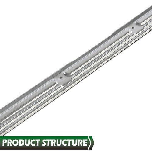Solid Spare Pair Fit For 1967-1972 Chevy C10 GMC Truck Chrome Door Sill Plates W/ Hardware