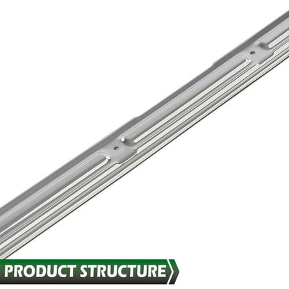 Solid Spare Pair Fit For 1967-1972 Chevy C10 GMC Truck Chrome Door Sill Plates W/ Hardware