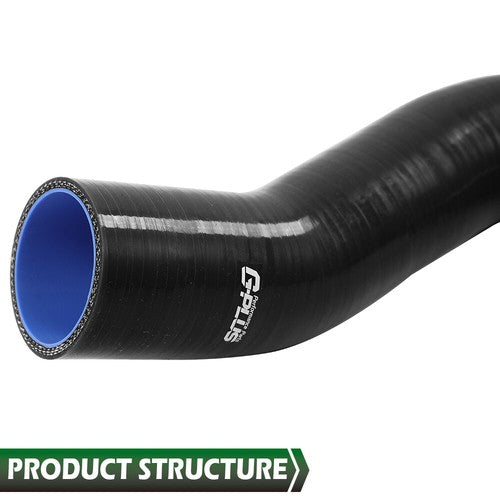 Solid Spare Fit For 2003-2010 Dodge Ram 5.9 6.7L Cummins Diesel Radiator Silicone Hose Black