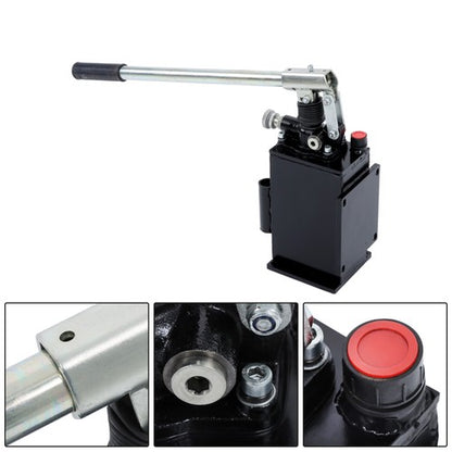 Solid Spare 1.5 CID Hydraulic Hand Pump With Release Knob Single Acting Cylinder