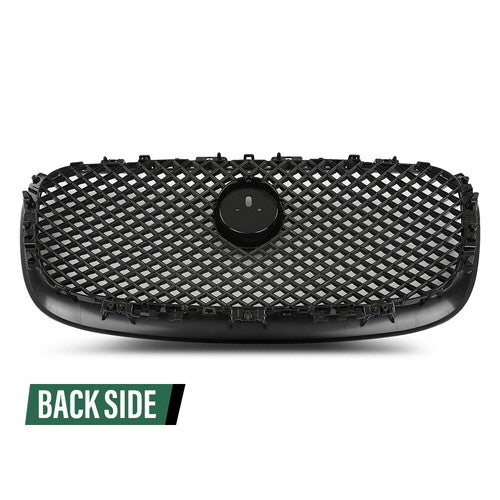 Solid Spare Front Bumper Upper Mesh Grille Fit For 2012 2013 2014 2015 Jaguar XF XFR Black