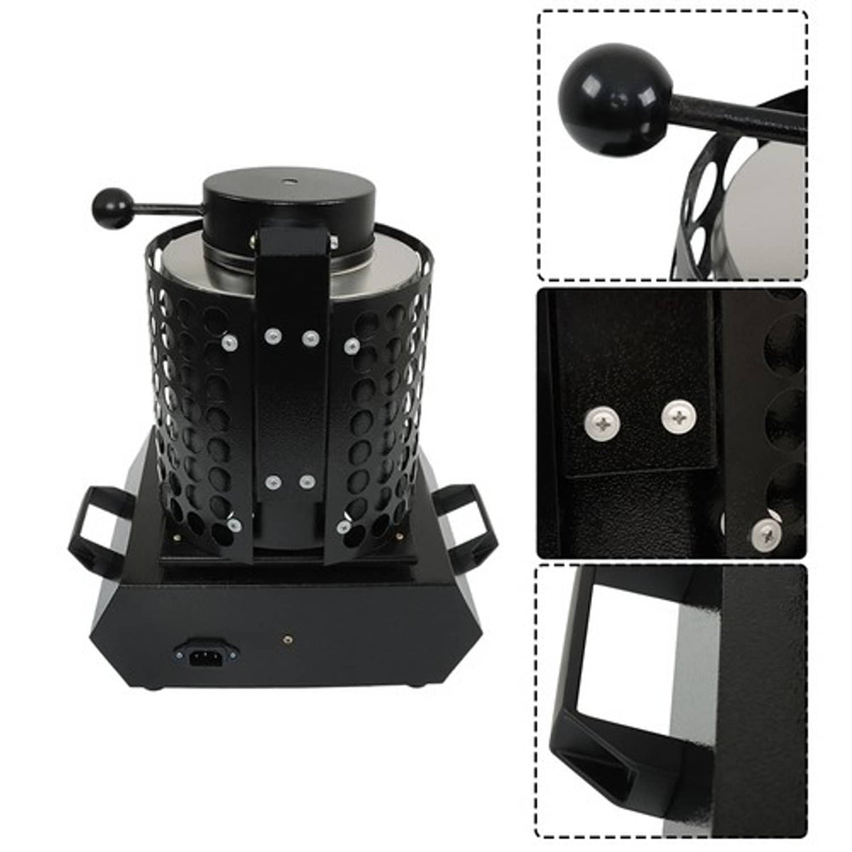 Solid Spare Metal Melting Furnace Forge Kit+Mesh Refining Casting Furnace 3KG 1400W Upgraded