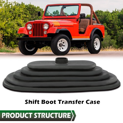 Solid Spare Dana Spicer 20 Transfer Case Shift Shifter Boot Fit For 1976-1979 Jeep CJ5 CJ7