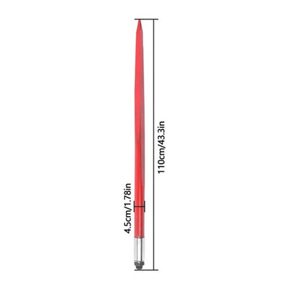 Solid Spare Hay Bale Spear 43" 3000 lbs Capacity Spike Fork for Tractors Loaders 2pcs
