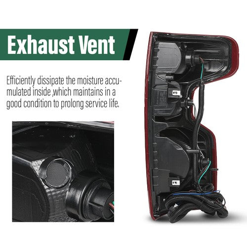 Solid Spare Fit For 2019-2023 Chevy Silverado 1500 2500 3500 Tail Light w/ Harness Left Side