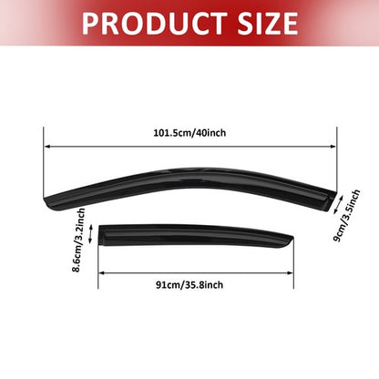 4PCS FIT 2008-2012 Honda Accord  Window Vent Visor Sun Rain Guard Gloss Black