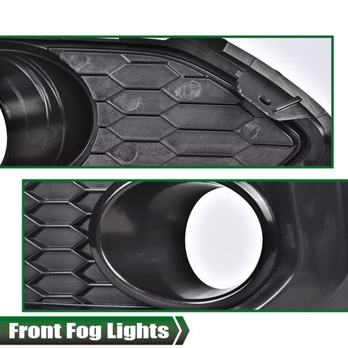 Solid Spare Clear Bumper Fog Lights Driving Lamps Left+Right Fit For 2018-2020 Honda Fit