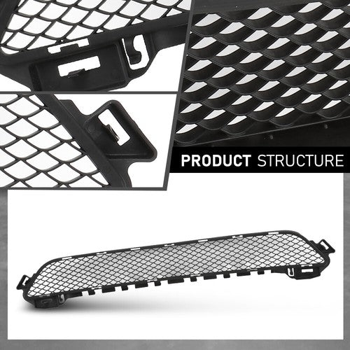 Solid Spare Fit For 15-18 Mercedes-Benz W205 C300 C400 Front Bumper Lower Grille 2058850423
