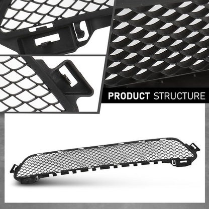 Solid Spare Fit For 15-18 Mercedes-Benz W205 C300 C400 Front Bumper Lower Grille 2058850423