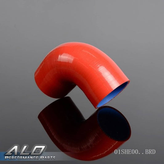 Solid Spare Fit For 3 3/4" Universal Silicone 90 Degree Hose Standard Elbow Hose 95mm Red