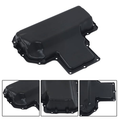 Solid Spare Black Engine Oil Pan w/ Drain Plug 264-866 For Mercedes-Benz E320 E350 2006-2009