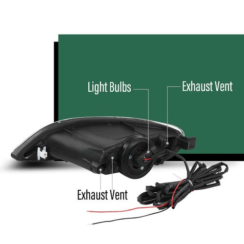 Solid Spare Fit For 2005-2008 Toyota Corolla/02-04 Camry LED Bumper Fog Lights Driving Lamps
