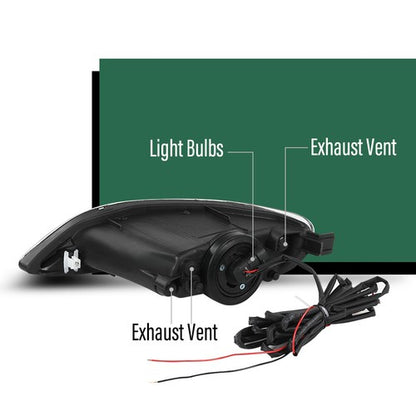 Solid Spare Fit For 2005-2008 Toyota Corolla/02-04 Camry LED Bumper Fog Lights Driving Lamps