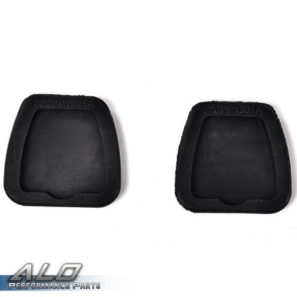 Solid Spare 2Pcs Black Brake Or Clutch Pedal Pads Cover Fit For Honda Accord Civic CRV