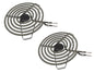 Solid Spare (2) 8" Electric Range Burner For Whirlpool Maytag Kenmore 660533 HEAVY BRACKET