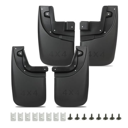 Solid Spare 4pcs Fit For 05-15 Toyota Tacoma Front & Rear Mud Flaps Splash Guards Mudguards