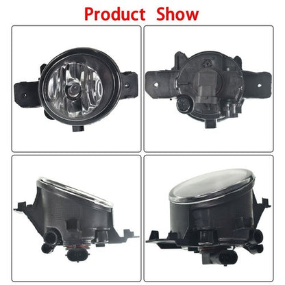 Solid Spare For Nissan Altima 2013-2015 4Dr Fog Lights Clear Lens Black Bezel Bumper Lamp