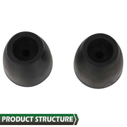 Solid Spare 2pcs Cargo Trailer Truck Replacement Ramp Door Rubber Bumpers Stop Cone 2" Tall
