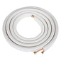 Solid Spare 16FT 1/4" - 3/8" Dia. Air Conditioning Cooling Connection Pipe Install Kit