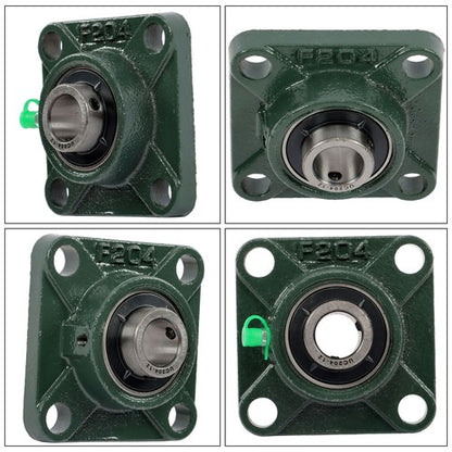 Solid Spare 6Pcs UCF204-12 Pillow Block Flange Bearing 3/4" Bore 4 Bolt Solid Base