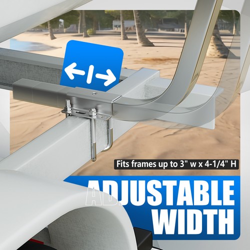 Solid Spare Pair Boat Trailer 40" Guide On Post W/ PVC Poles For Sailboat Trailer