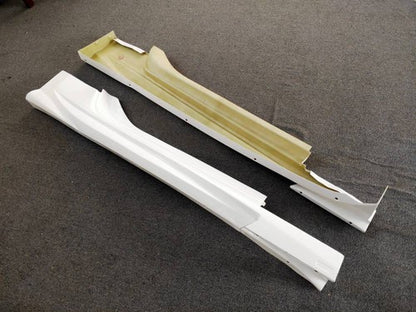 FRP Unpainted Side Skirts Rocker Panel Left+Right For 2009-2020 Nissan 370Z Z34