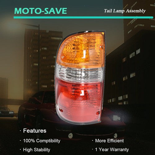 Solid Spare Fit For Toyota Tacoma 2001-2004 Brake Lamp Tail Light Rear Left Driver Assembly