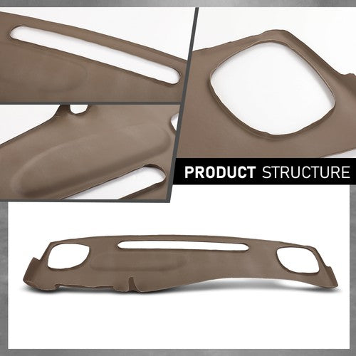 Solid Spare Fit For 98-02 Chevy S10 Blazer GMC S15 Jimmy TPE Dash Board Cap Cover Pad Beige