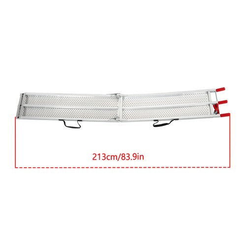 Solid Spare For SUV Trailer Dirt Bike 1PC 7.5FT x 6" 750LBS Folding Motorcycle Loading Ramp