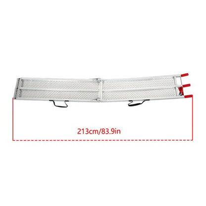 Solid Spare For SUV Trailer Dirt Bike 1PC 7.5FT x 6" 750LBS Folding Motorcycle Loading Ramp