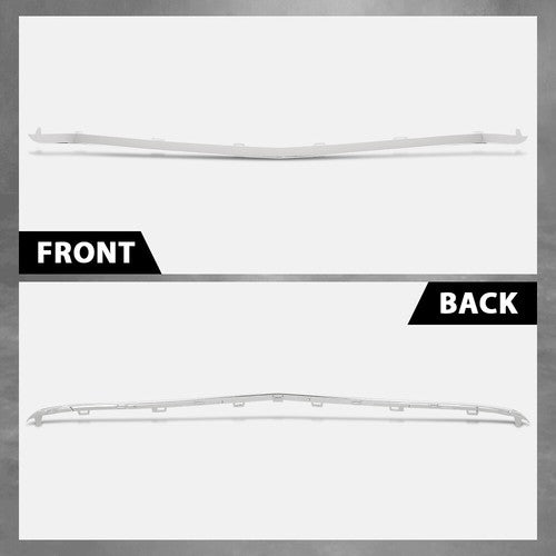 Solid Spare Front Bumper Lower Trim Silver Fit For 2015-2018 Mercedes Benz C300 2058853123