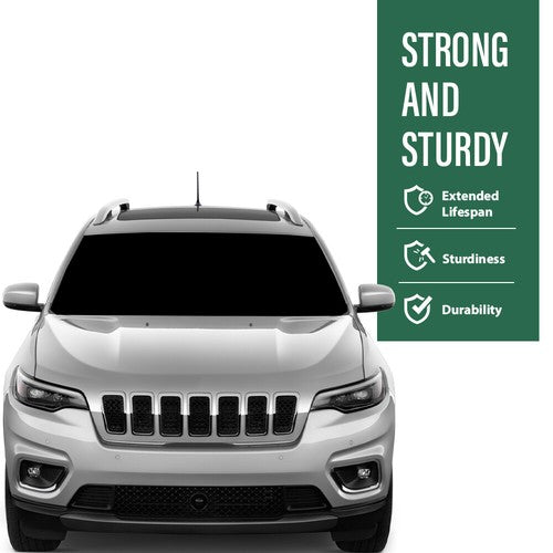 Solid Spare Fit For 2019-2020 Jeep Cherokee Front Bumper Fog Light Cover Bezel Left+Right