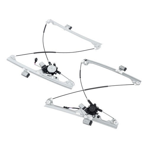Solid Spare For Chevy Silverado GMC Sierra 2007-2014 1 Pair Window Regulator w/ Motor