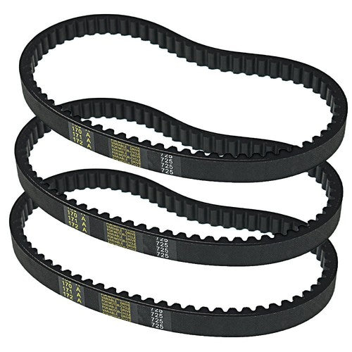 Solid Spare 3X Go Kart Drive Belts For 30 Series Torque Converter Clutch Belts 018-725 USA