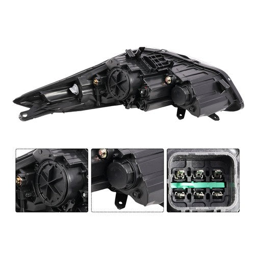 For 2011 2012 2013 Hyundai Elantra Halogen Headlights Headlamps Assembly Pair